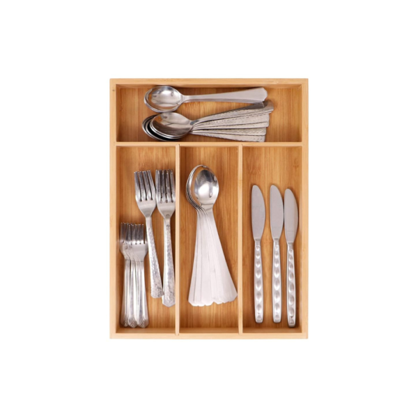 Bamboo Cutlery Holder