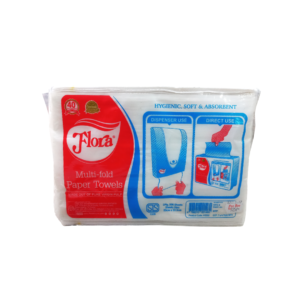 Flora Multi-Fold Paper Towels – 200 Sheets