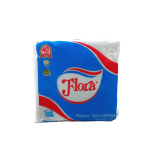 Flora Paper Serviettes – 100 Sheets