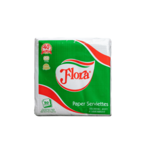 Flora Paper Serviettes – 50 Sheets
