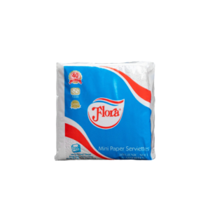 Flora Mini Paper Serviettes – 100 Sheets