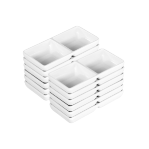 Melamine White Sauce Dish – 6"x3"