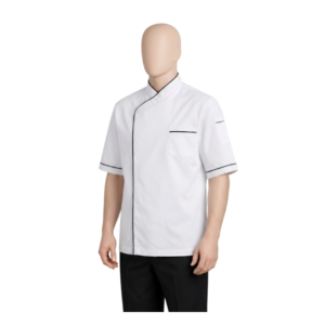 White Short Sleeve Chef Coat