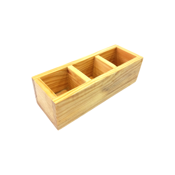 Wooden Sachet Holder – 3 Compartments