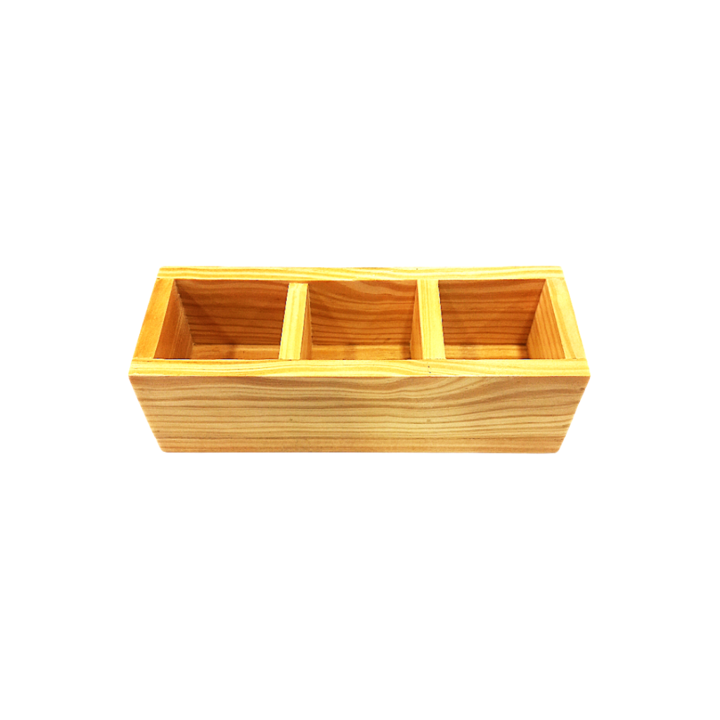 Wooden Sachet Holder – 3 Compartments - Davindas