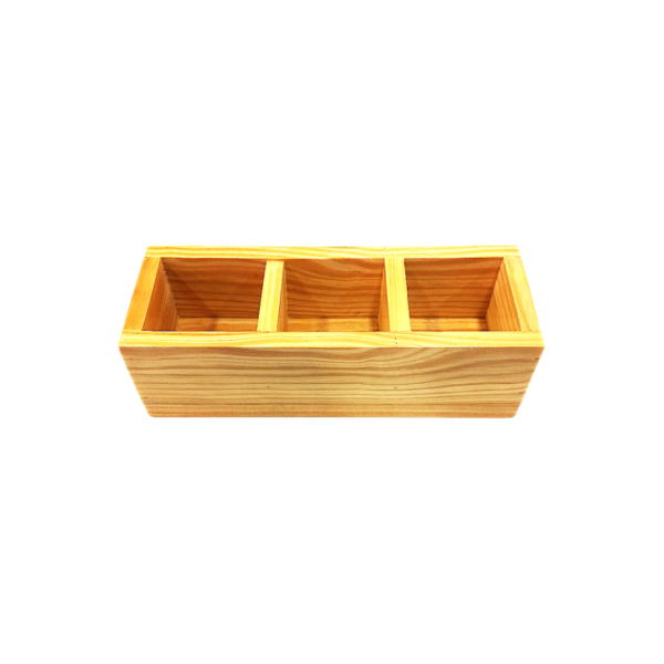 Wooden Sachet Holder – 3 Compartments