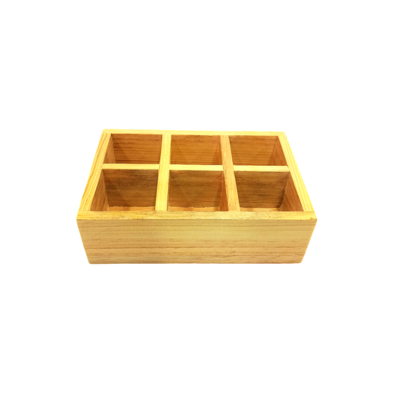 Wooden Sachet Holder - 6 Compartments - Davindas